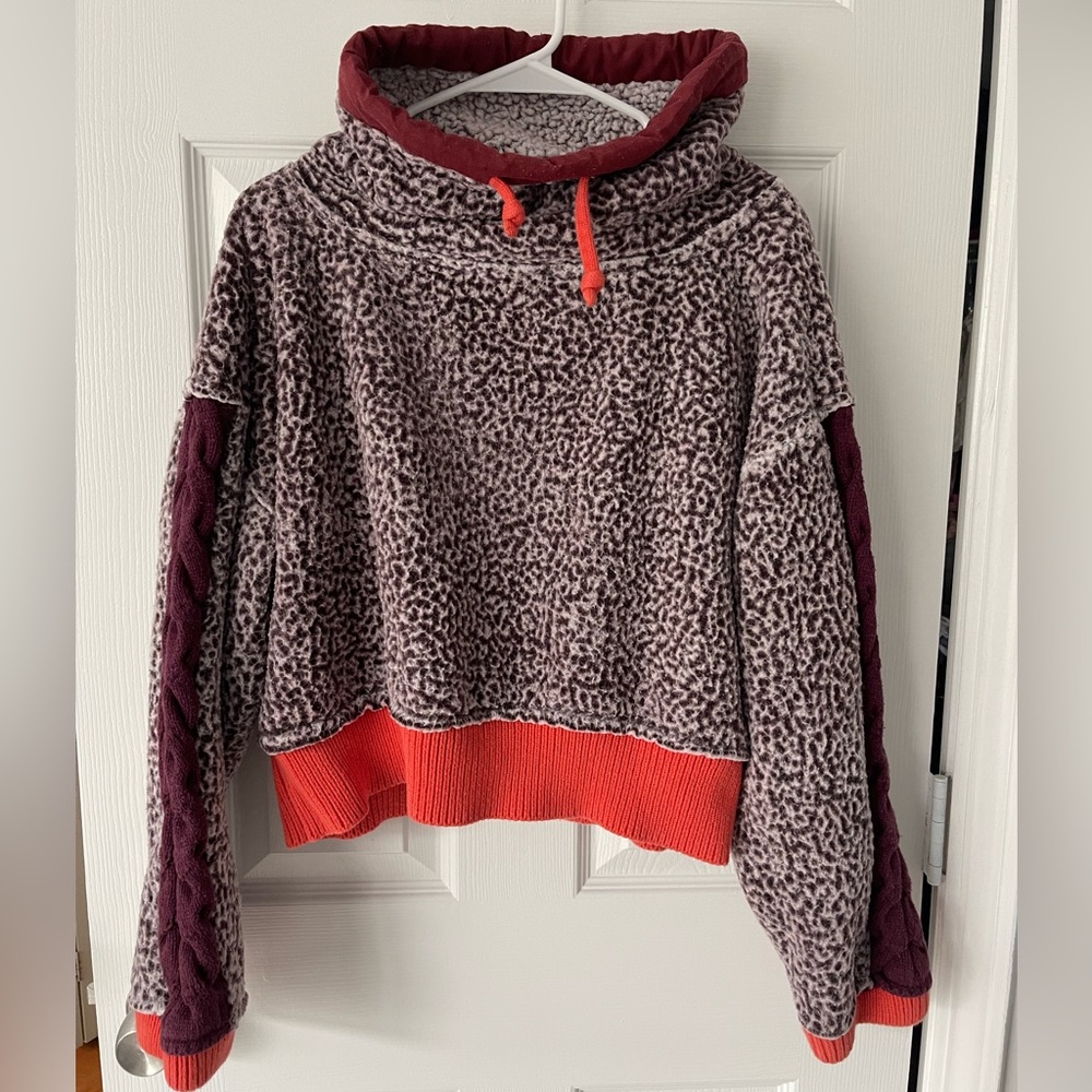 Free People Wild Heart Sherpa Pullover